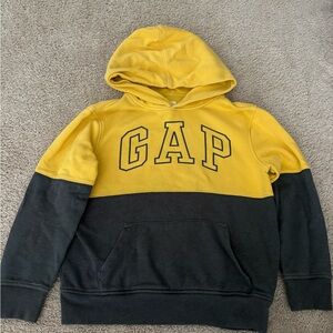 GAP Kids Two-Tone Yellow and Gray Hoodie